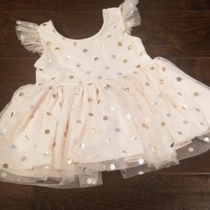 Light pink, gold and silver top